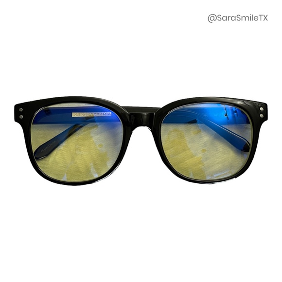 BCBGMAXAZRIA Black Framed Blue Light Blocker Glasses w/ Original Case - NWOT - Picture 3 of 12